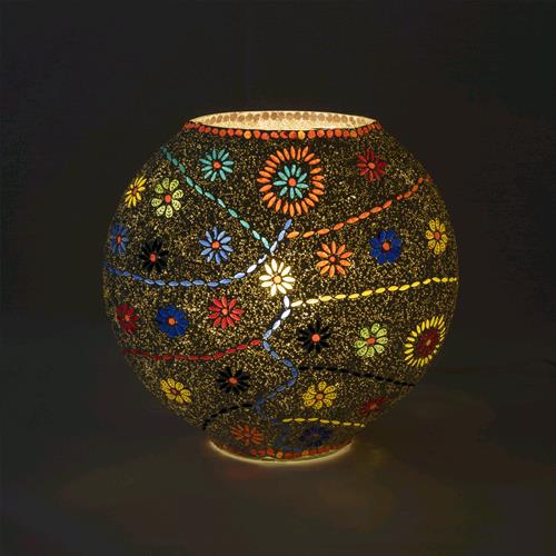 Ovale Grande Grigia E Fiori